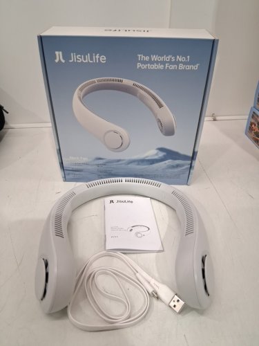 Jisulife LIFE4 5-Speed portable neck fan - OSFM - White (model: fa14-s) image 2