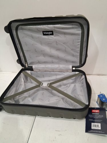 WRANGLER HARDSIDE CARRY-ON SPINNER LUGGAGE - 22" - CHARCOAL GREY (MODEL:WR-87720-010) image 3
