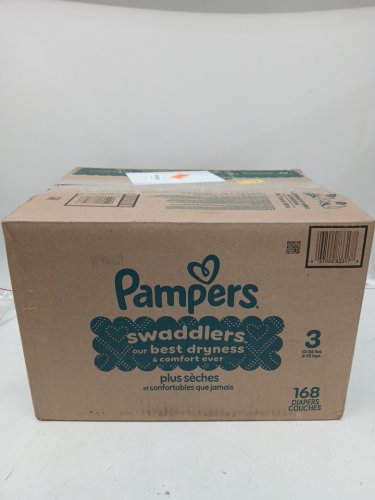 168PK PAMPERS SWADDLERS DISPOSABLE DIAPERS - SIZE 3 (13-26LBS) image 2