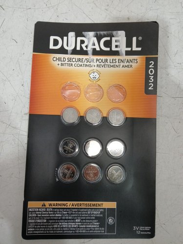 9pk Duracell lithium 2032 coin batteries with child secure bitter coating - 3v image 2