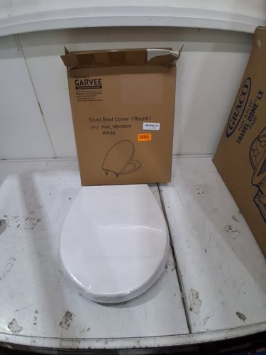 GARVEE ROUND TOILET SEAT WITH SOFT CLOSE - 14.5" X 16" - WHITE - (MODEL: PHO-16EX3QUX) image 4