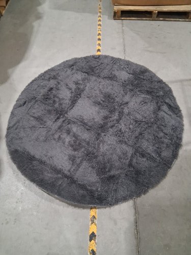 Ophanie Shag Indoor Round Rug - 5FT round - Grey image 2
