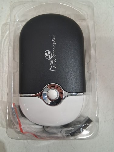 RECHARGEABLE HANDHELD MINI AIR CONDITIONING FAN - BLACK image 2