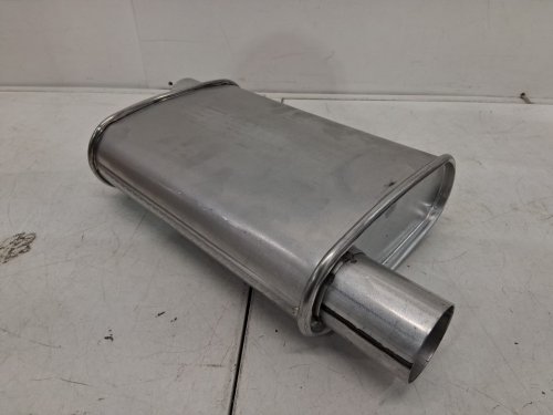 Walker Installer Turbo Muffler - Universal Fit - 2" Inlet 2" Outlet - 18" x 8.5" x 4" - Silver (MODEL: 17603) image 2