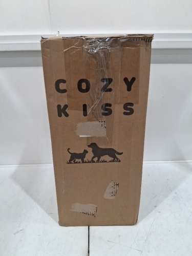 cozy kiss 4-step linen storage pet stairs for small dogs & pets - BLACK image 3