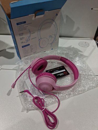 KIDS' MPOW LH1 SAFE AUDIO Wired OVER THE HEAD Headphones - PINK - (Model: MPBH488AP) image 3