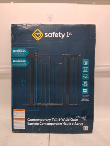 Safety 1st Contemporary Tall & Wide Gate with SecureTech - 29"-47" x 36" - black (model: GA176CBLKF2) image 2