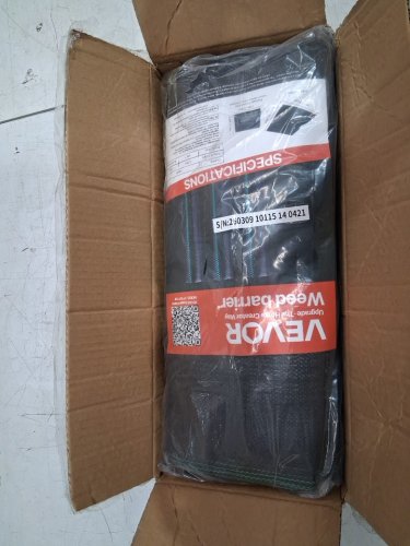 VEVOR premium heavy duty weed barrier landscape fabric - 3ft x 50ft - black (model : B0B2DDPW71) image 3