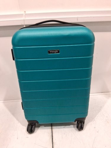 2PC WRANGLER EL DORADO LUGGAGE SET WITH CUP HOLDER AND USB PORT - 20" SPINNER AND 10" BAG - TEAL (MODEL:WR-20272-360) image 3