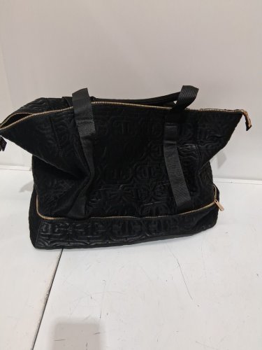 Sam Edelman Weekender Duffel Bag - 18" x 13.5" x 9" - black/gold (model: 1984946) image 2