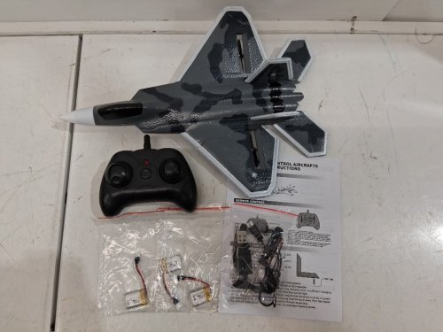 DEERC RC AIRCRAFT - 2.4 GHZ, 2 CH - GREY / BLACK CAMOUFLAGE (MODEL: FX622) image 3