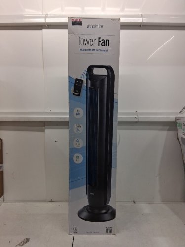 SEVILLE CLASSICS ULTRASLIMLINE BLACK TOWER FAN WITH TOUCH CONTROL AND REMOTE - 39.5"" - BLACK (MODEL: EHF10201T / 1704109) image 7