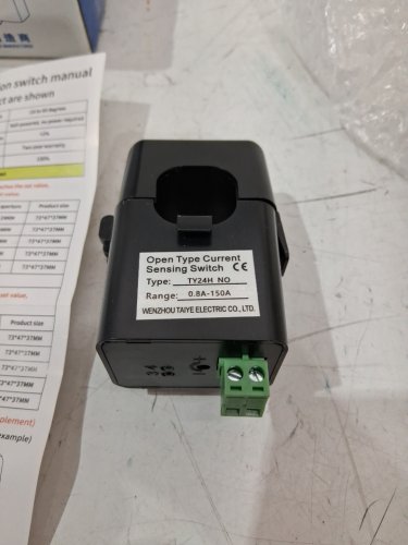 jia kong electrical control open and close type current induction switch - 200ms -20degree celsius - 60 degree celsius /0.8amp-150amp -black (model: ty24hno)) image 3