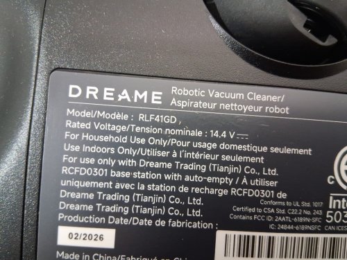 DREAME D20 Air Plus Robot Vaccum & Mop Combo with 20,000Pa Suction, Anti-Tangling Tech & Auto-Emptying Dock - white (Model: RLF41GD) image 9