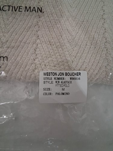 men's weston jon boucher Alastair Slim Fit Knit Polo - medium - Palomino (style: wb6016) image 3