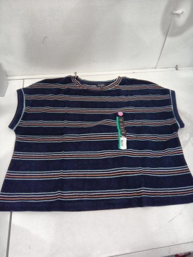 WOMENS George SHORT SLEEVE Banded Shirt - Extra Large - Dark Blue image 2