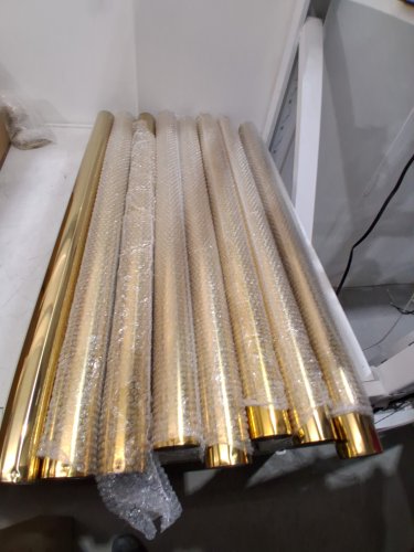 8pc SHAREWIN Waterproof and Rustproof stainless steel stanchions crowd control barriers with a velvet rope -gold/red (model: 8PGD116181B) image 10
