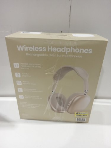 GEMS wireless rechargeable over ear headphones with 3.5mm aux - champagne (model: 080-17-0045) image 3