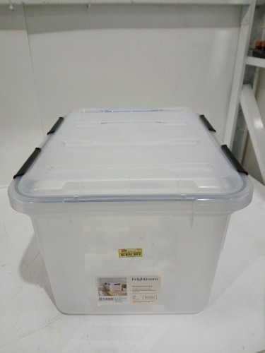 Brightroom Large IP67 Waterproof Box - 33.8 gallon - clear black image 2