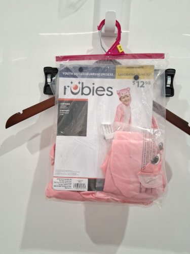 2PC GIRLS RUBIES PIGGY COSTUME - LARGE (10-12) - PINK (STYLE: 1000364) image 2