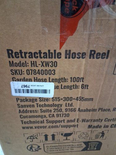 Retractable Hose Reel - 100FT x 1/2" - grey (Model: hl-xw30) image 3