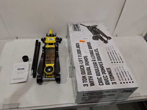 VEVOR Low Profile Heavy-Duty Steel Floor Jack with Single Piston Hydraulic Pump - 2.5 Ton cap - Yellow (model: wd-a-02250-a00-0) image 3