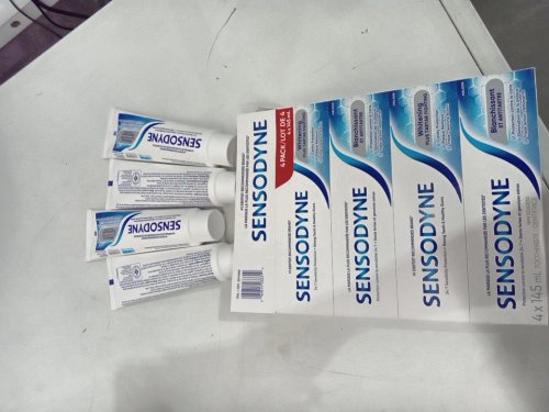 4PK SENSODYNE TRIPLE CLEANING TOOTHPASTE - WHITENING plus tartar fighting - 145ML/EACH image 2