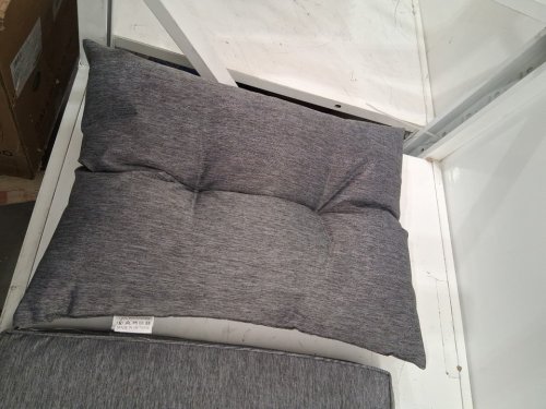 3PC ASSORTED PATIO CUSHIONS - GREY image 3