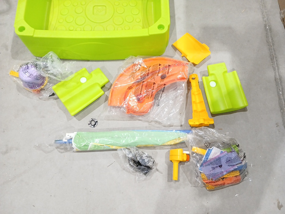 Step2 Kids Waterpark Wonders Two-Tier Water Table Activity Sensory Playset - 39" x 24" - Green/Blue image 6