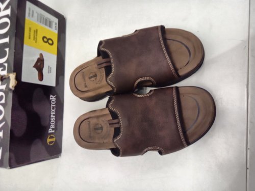 men's prospector austin 2.0 slide sandal - 8 - brown / black (Style: 1982232) image 2