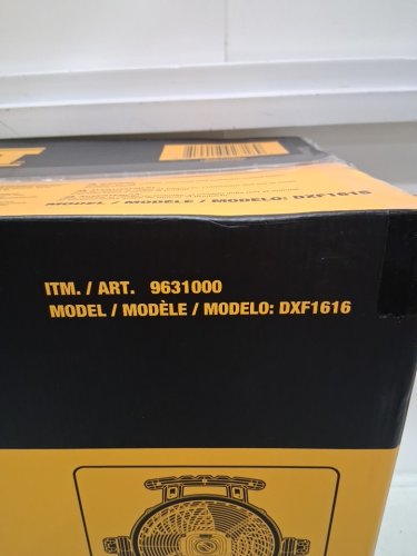 DEWALT 3-SPEED 4000CFM 360° ADJUSTABLE TILTING AIRFLOW FLOOR FAN - 16" - YELLOW/BLACK (MODEL:DXF1616/ 9631000) image 3