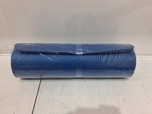 AMAZONBASICS EXTRA THICK EXERCISE YOGA MAT WITH CARRY STRAP - 74" X 24" X 1/2" THICK - BLUE image 4