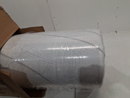 DYONERY MEMORY FOAM MATTRESS TOPPER - 3" - QUEEN - WHITE/GREY (MODEL: TOP12-3-Q) image 3