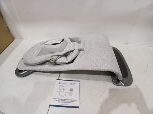 ERGOBABY EVOLVE 3-IN-1 ADJUSTABLE BABY BOUNCER seat FOR NEWBORNS TO TODDLERS - UPTO 20LBS - light grey (model: EVLBNCLTGRYNA) image 3