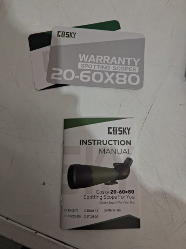 gosky spotting scopes updated high definition waterproof spotting scope with tripod - 20-60x80 (model: GOSP001) image 6