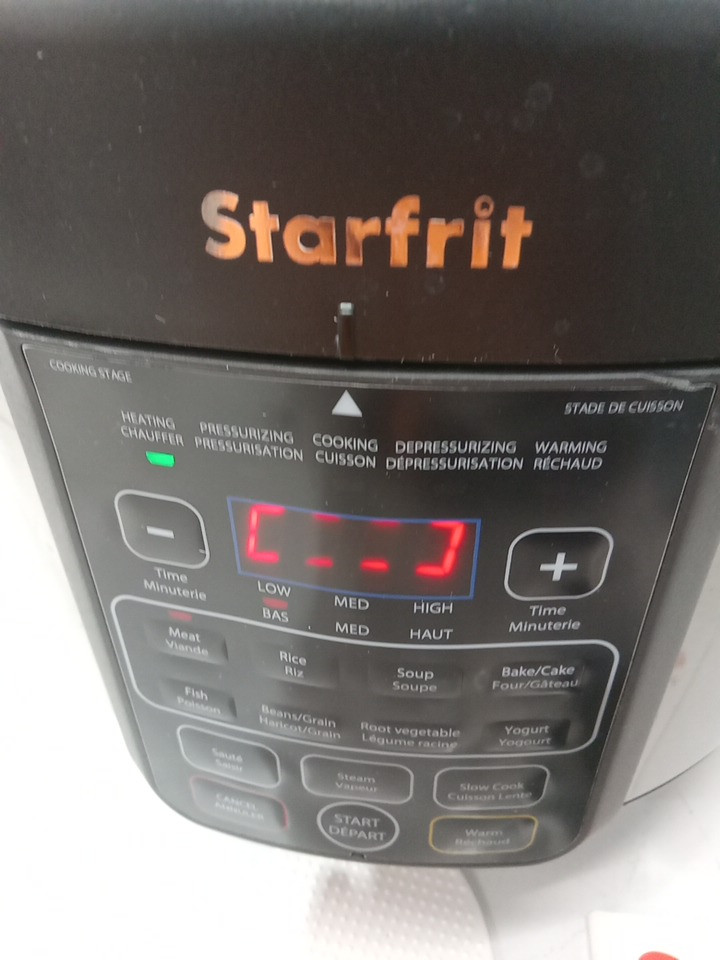 STARFRIT ELECTRIC PRESSURE COOKER - STEAM TRAY, MEASURING CUP & SPATULA- 8L CAPACITY - BLACK (MODEL: 024603) image 21