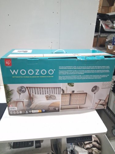 Woozoo 360° Pedestal 12-SPEED Air Circulator - ADJUSTABLE HEIGHT 21" TO 40" - WHITE (Model: STF-360DC/1747373) image 2