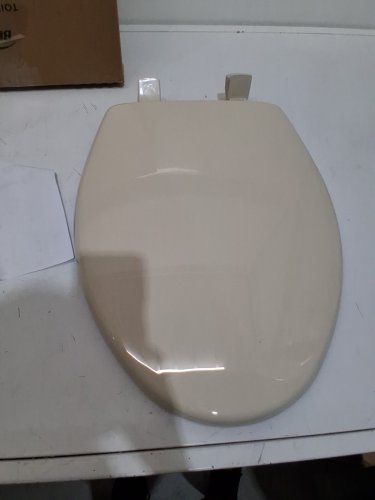 BEMIS slow close ELONGATED TOILET SEAT - 19" - Biscuit/Linen (MODEL: 7300slec 006) image 3
