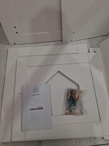 AMAZON BASICS FURNITURE-STYLE LITTER BOX ENCLOSURE - 20" x 20" x 20" - WHITE image 4