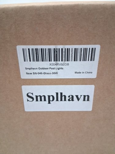 Smplhavn Waterproof Outdoor Pillar Column Post Light - 12" x 5.5" - e26 bulb - 3000k - Black image 4