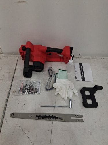 zonvium Cordless Chainsaw - 12" - FOR Milwaukee 18V - RED/BLACK image 3