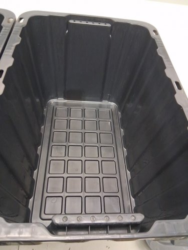 2PK Accent Pro Series heavy duty tote storage bin - 120l - grey/black (model: 2277460) image 5