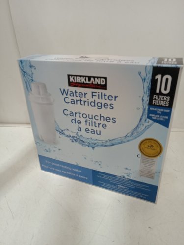 10pk kirkland water filter cartridges for great tasting water (model: 1276702) image 2