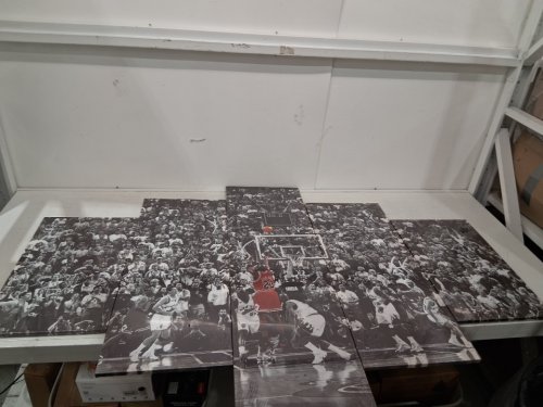 5 panel Micheal Jordan last shot wall artwork - 49.21 x 23.62 image 3