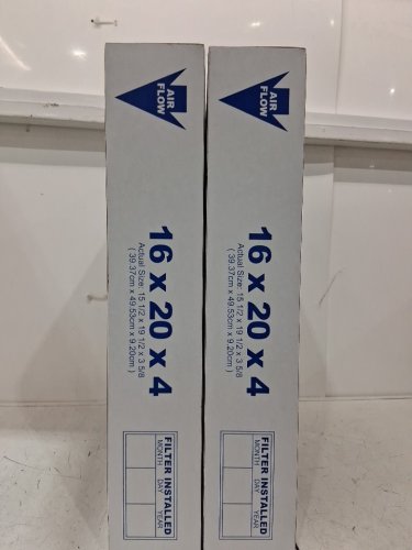 2pk Nordic Pure Pure Carbon Pleated Odor Reduction Merv 8 Furnace Filters -16"x 20"x 4" - black image 2