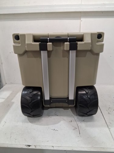 COSTWAY Leak-Proof Chest Cooler with All-Terrain Wheels - 45QT - khaki (MODEL: GP11730SA) image 8