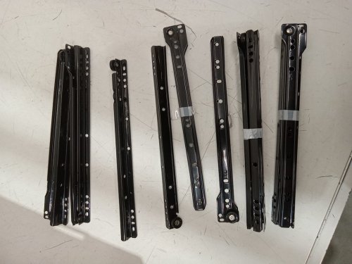 12PK bottom mount drawer slides - 12" - black image 2