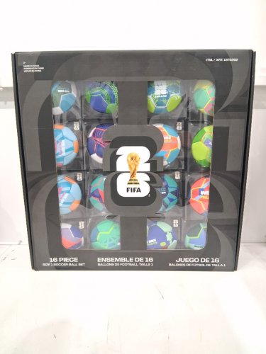 16pc fifa world cup 2026 host cities soccer ball set in display box - size 1(mini) - assorted (model: 1872202) image 2