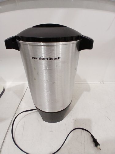 HAMILTON BEACH COFFEE URN - 45-CUP CAP - Silver (MODEL: 40515CR) image 5
