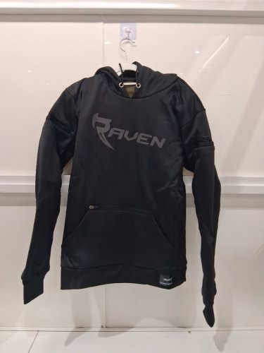 men's raven armored pullover hoodie - medium - black (Style : rvo1-lor-mom00-blk) image 3
